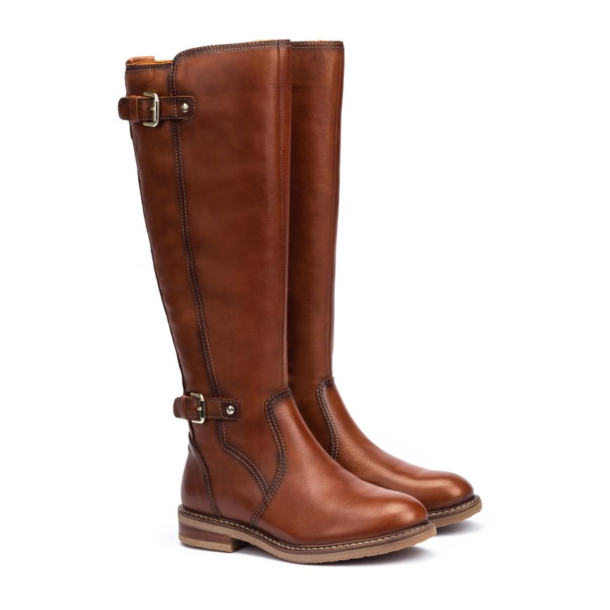 Women's Pikolinos ALDAYA Knee-high Boots Brown | NZ L3QA192